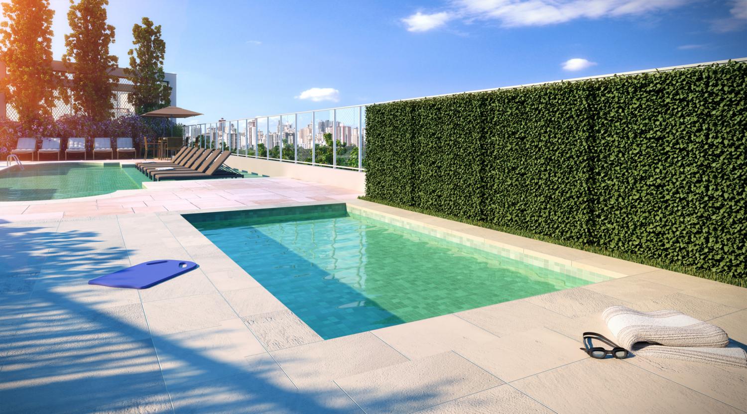 Piscina e área de lazer