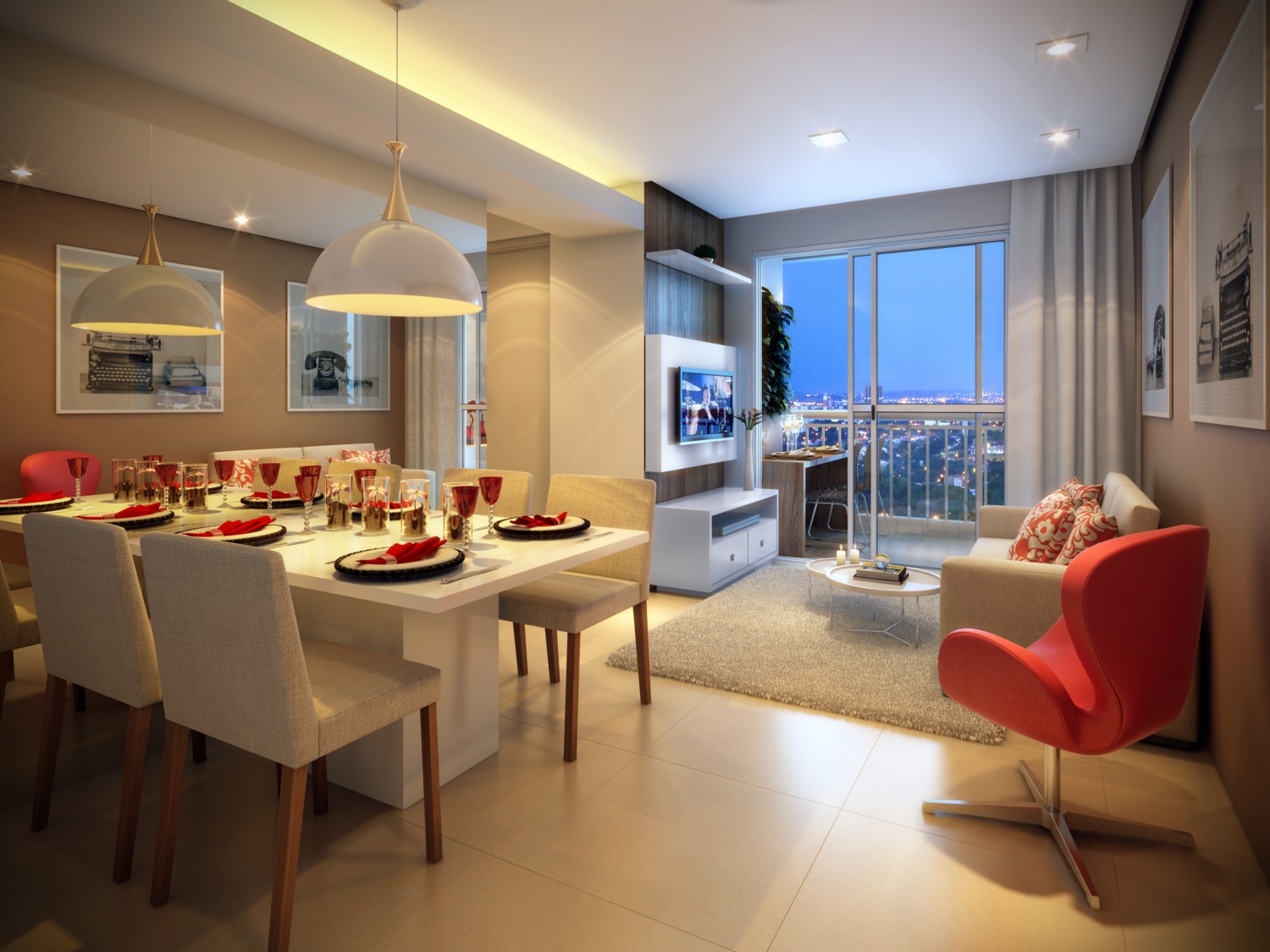 Piscina e área de lazer