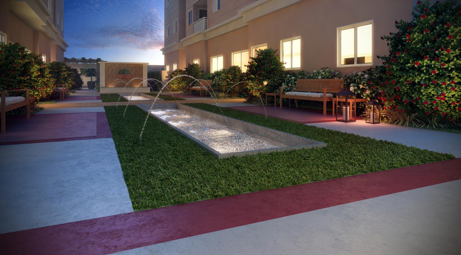 Piscina e área de lazer