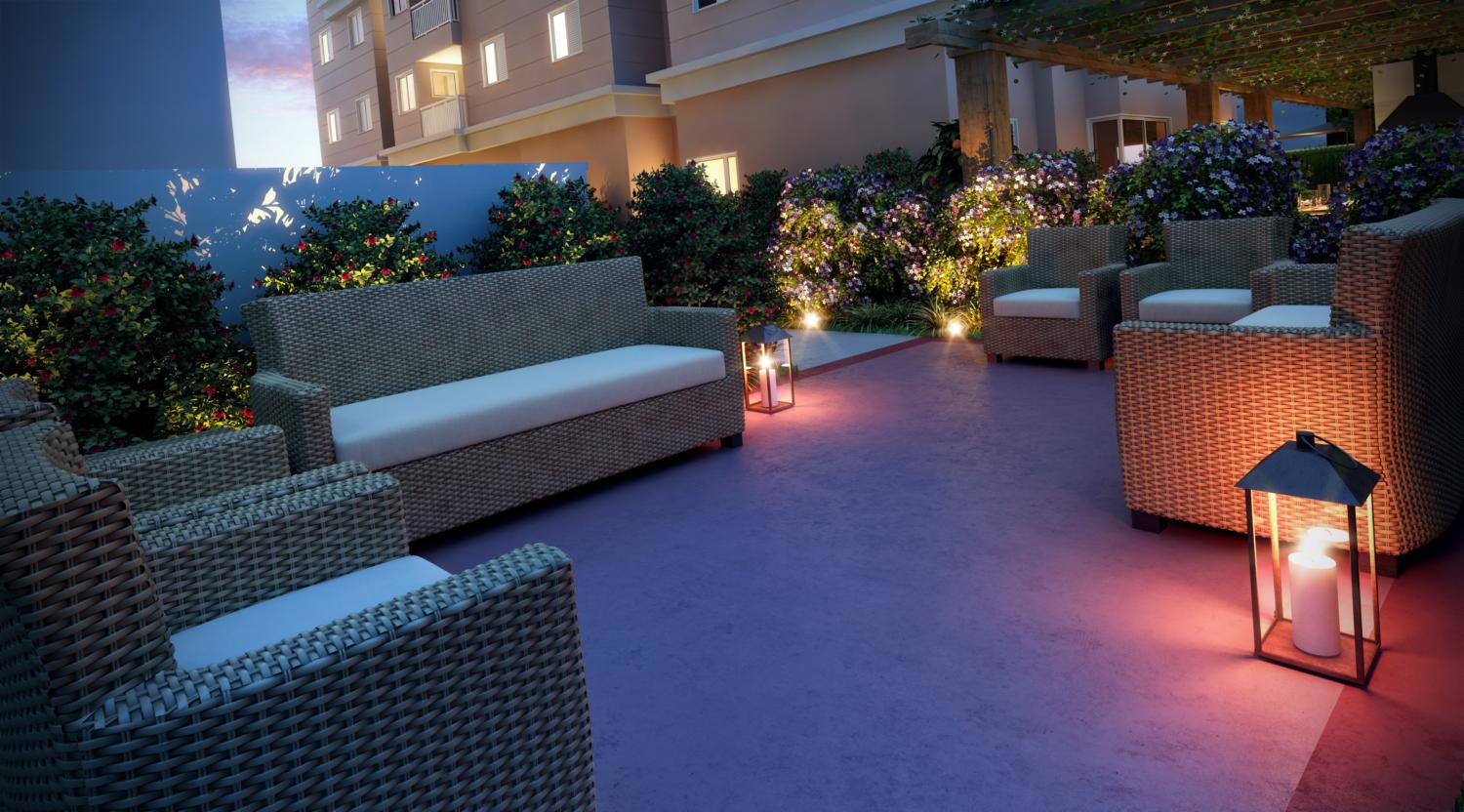 Piscina e área de lazer