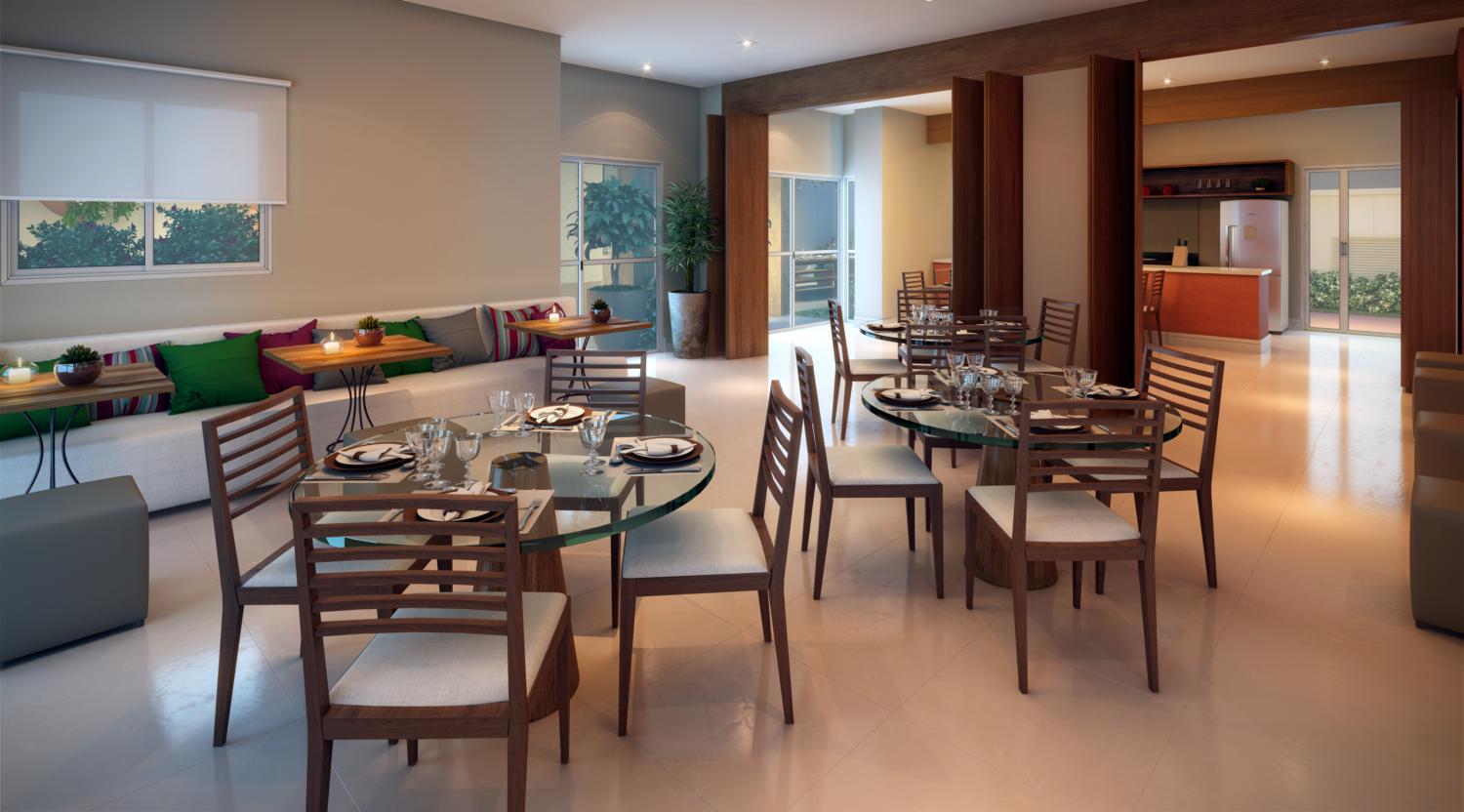 Piscina e área de lazer