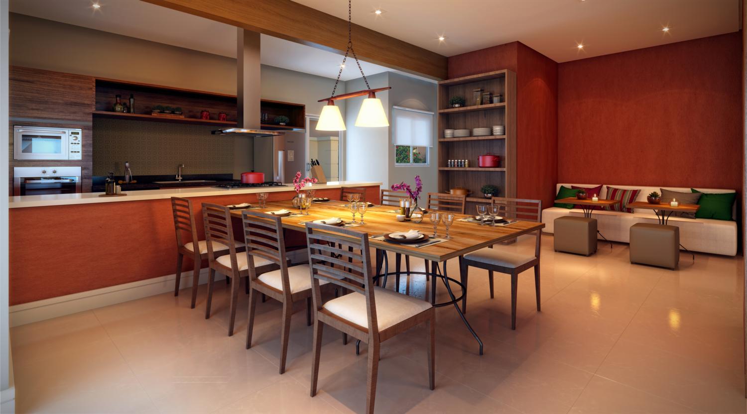 Piscina e área de lazer