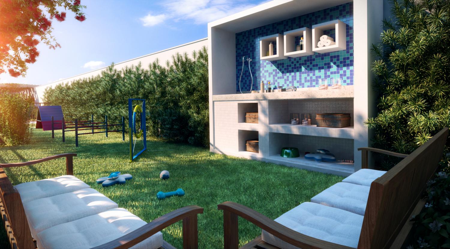 Piscina e área de lazer