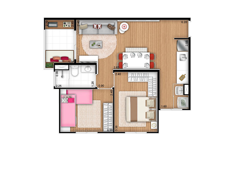 Planta Tipo Decorado