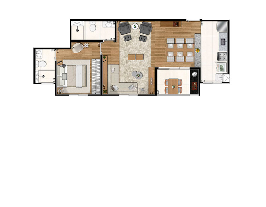 Planta Tipo 3 Ampliada